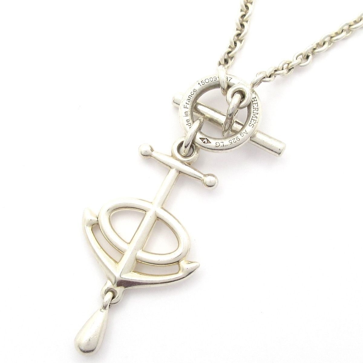 Hermes Necklace Grand Largechaine D'ancre Silver Ankari — view 3