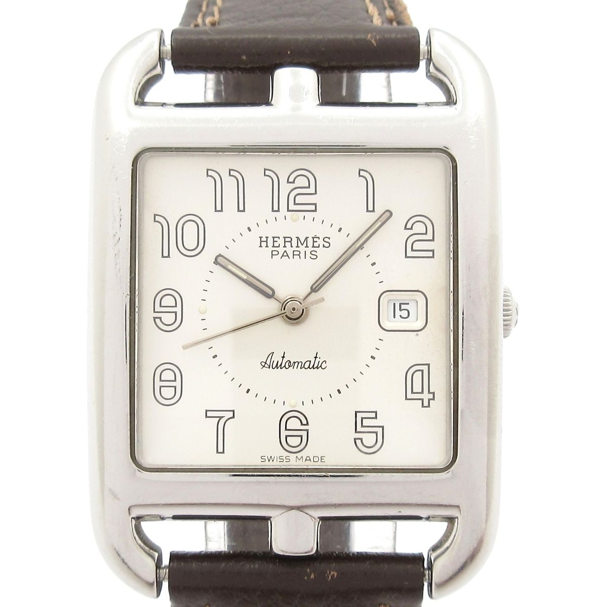 Hermes Watch Capecod External Belt Buckle Ivory