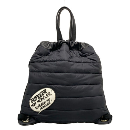 Moncler Backpack Kinly GM Black White Leather