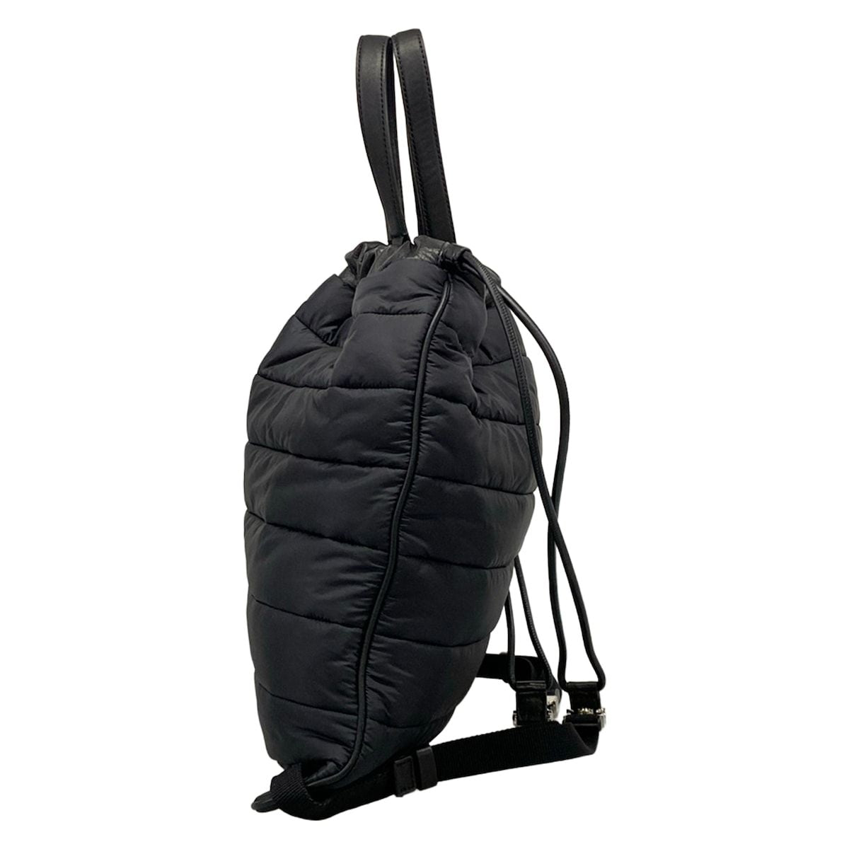 Moncler Backpack Kinly GM Black White Leather — view 4