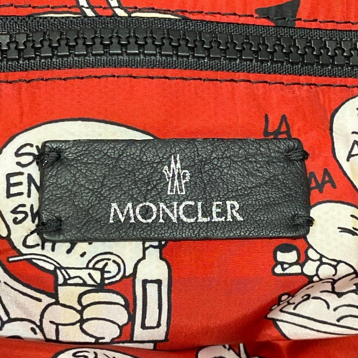 Moncler Backpack Kinly GM Black White Leather — view 9