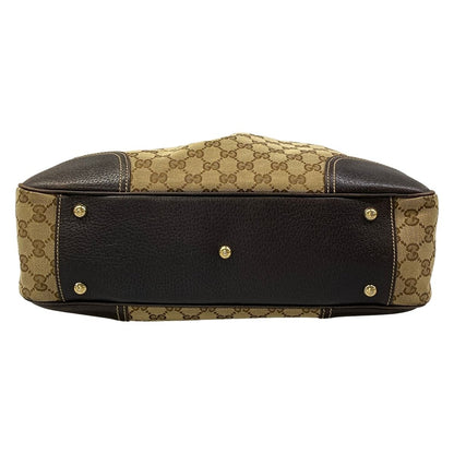 Gucci Tote Prince Beige Dark Brown Multi Leather — view 5