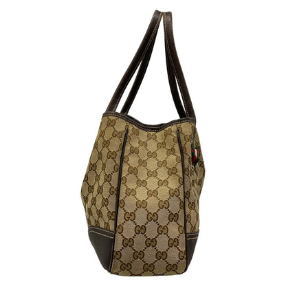 Gucci Tote Prince Beige Dark Brown Multi Leather — view 2