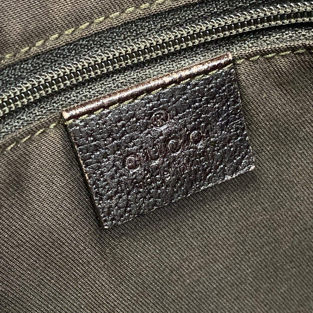 Gucci Tote Prince Beige Dark Brown Multi Leather — view 8