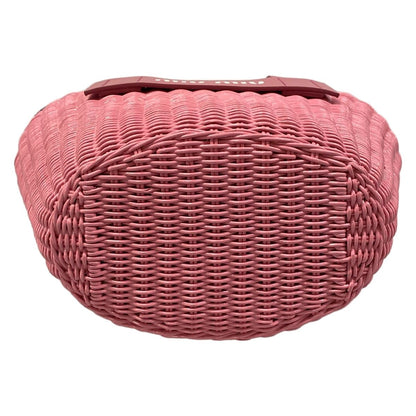 Miu Miu Handbag Pink Red Multi Basket Bag Floral Pattern — view 5