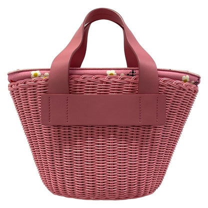 Miu Miu Handbag Pink Red Multi Basket Bag Floral Pattern — view 3