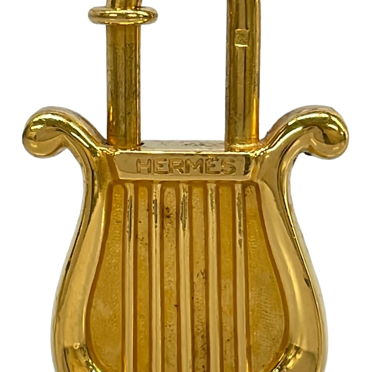 Hermes Key Holder Cadena Gold Harp Annee de la Musique — view 3