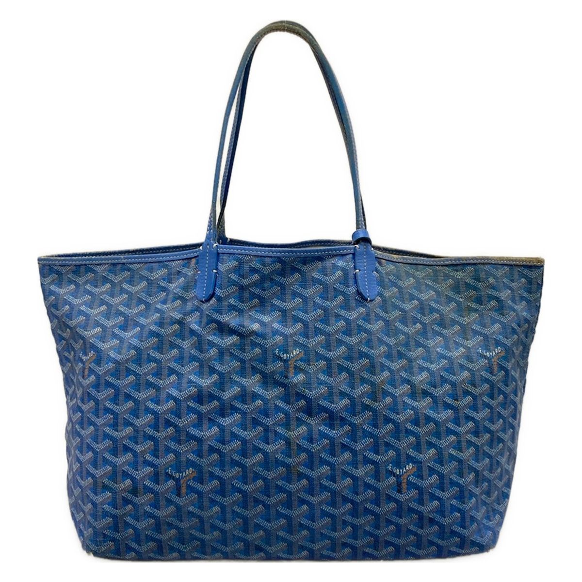 Goyard Tote Saint Louis PM Blue Leather
