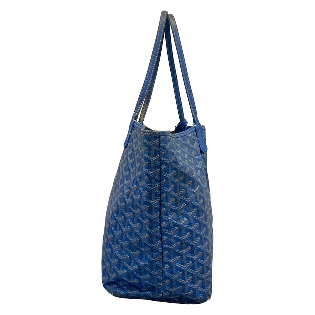 Goyard Tote Saint Louis PM Blue Leather — view 2