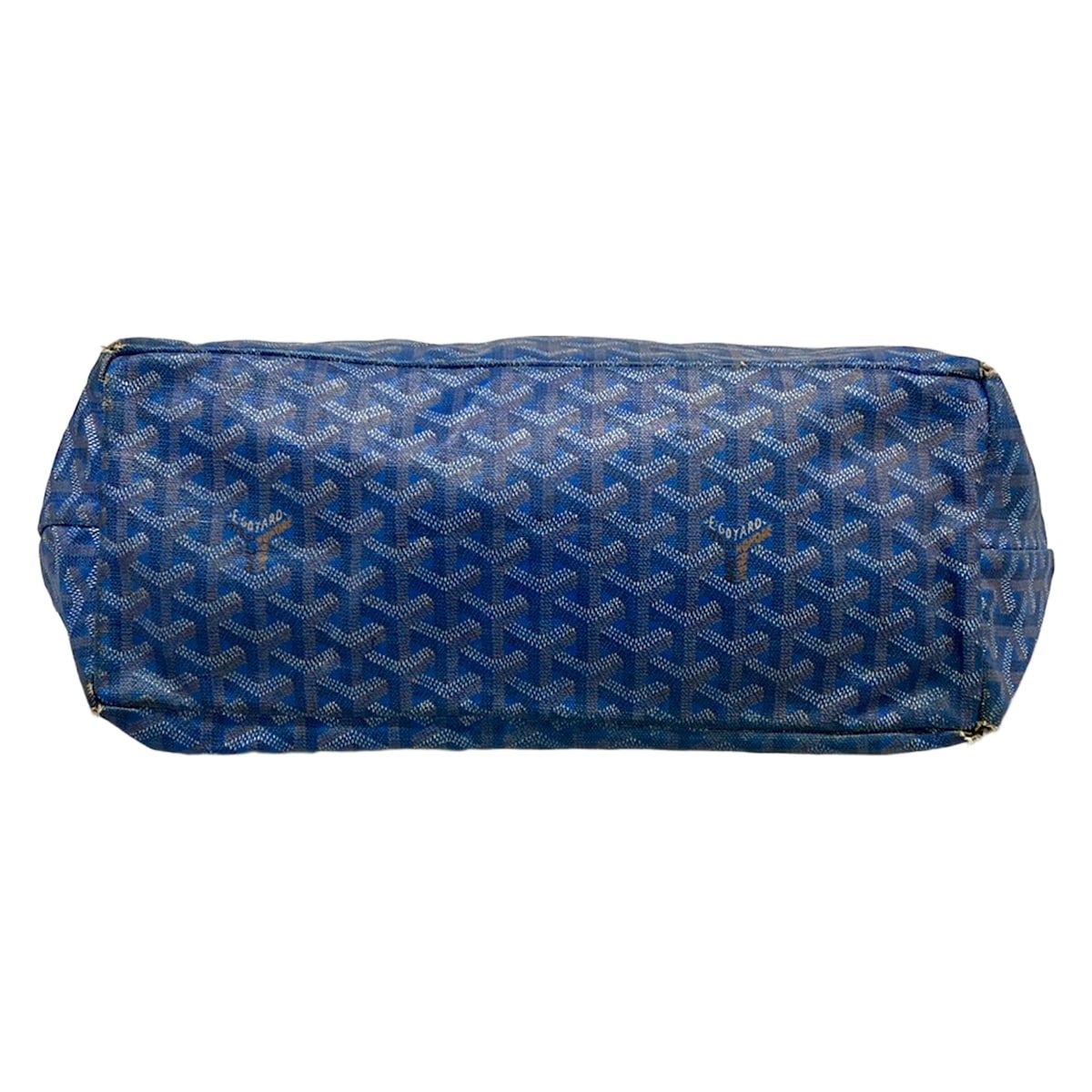 Goyard Tote Saint Louis PM Blue Leather — view 5