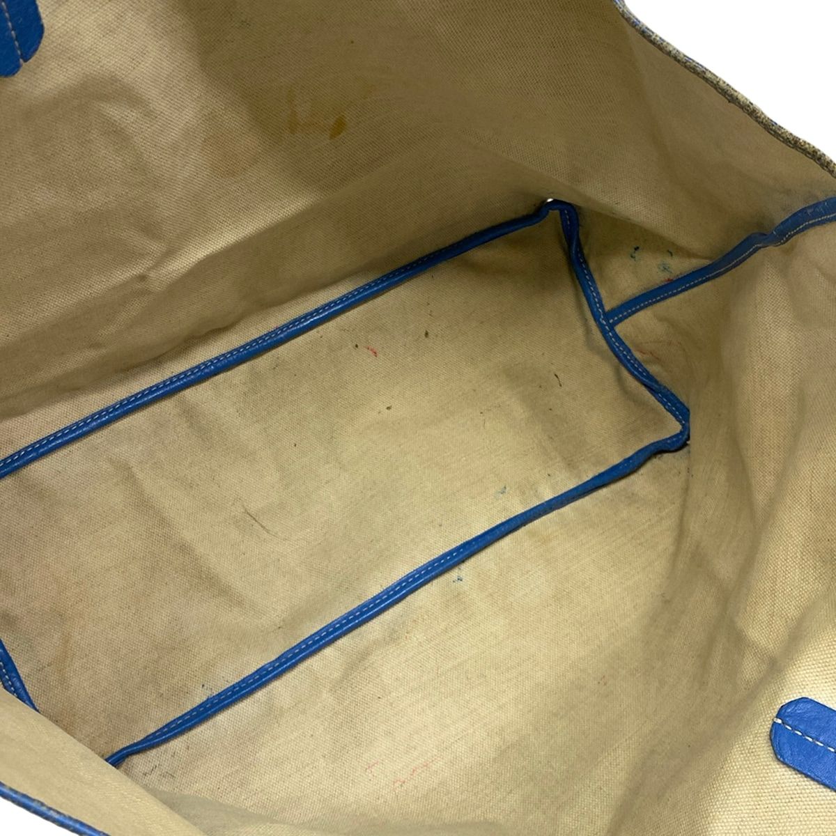 Goyard Tote Saint Louis PM Blue Leather — view 7