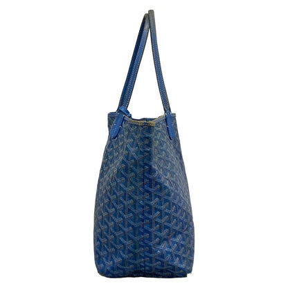 Goyard Tote Saint Louis PM Blue Leather — view 4