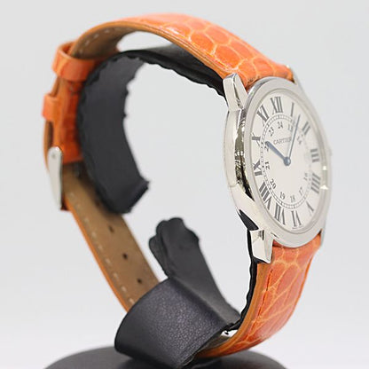 Cartier Ronde Solo LM Date Quartz White Dial Watch — view 2