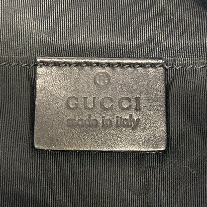Gucci Handbag GG Pattern Black Gray Leather — view 8