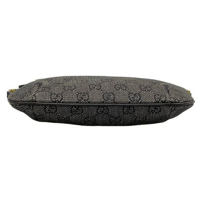 Gucci Handbag GG Pattern Black Gray Leather — view 5
