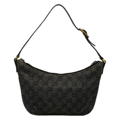 Gucci Handbag GG Pattern Black Gray Leather — view 3