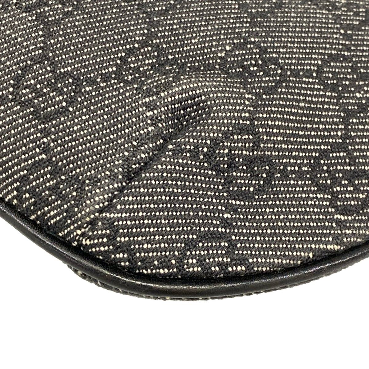 Gucci Handbag GG Pattern Black Gray Leather — view 6
