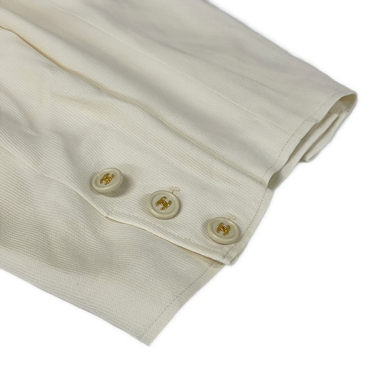 Chanel Coat 40 M Ivory Long Sleeve Spring Autumn — view 5