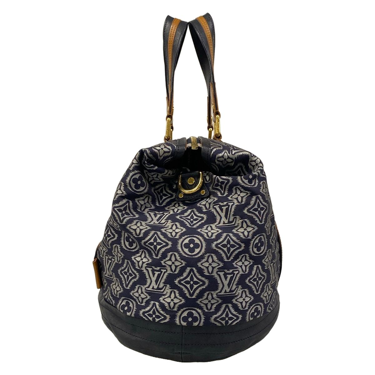 Louis Vuitton Handbag Collection Line Aviator Marine Wool Leather — view 4