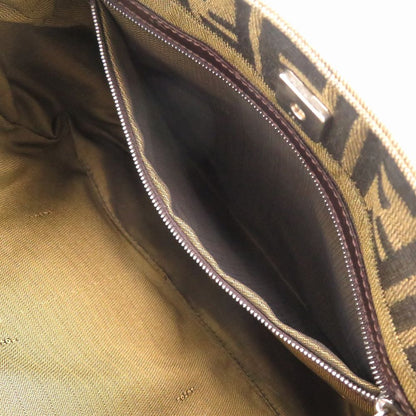 Fendi Zucca Leather Canvas Brown Handbag — view 8