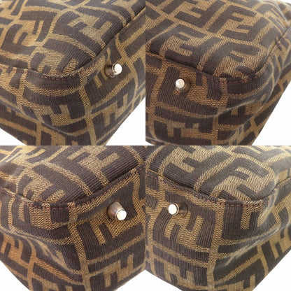 Fendi Zucca Leather Canvas Brown Handbag — view 3