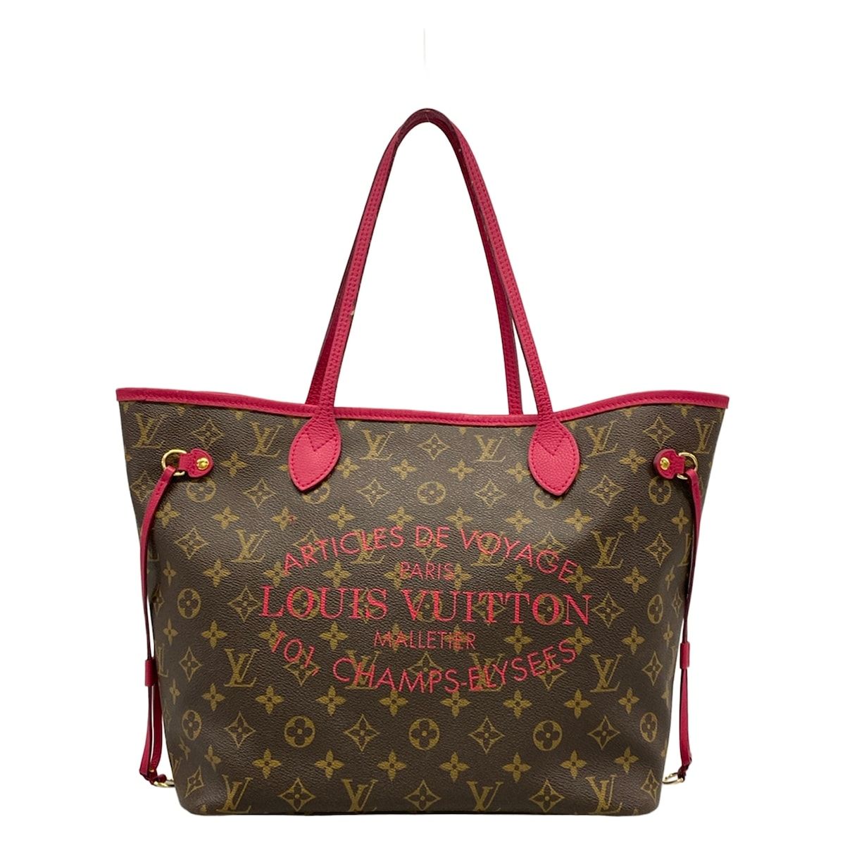 Louis Vuitton Tote Monogram Ikat Neverfull Rose Indien