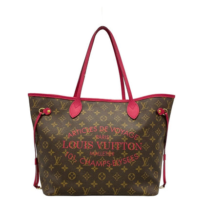 Louis Vuitton Tote Monogram Ikat Neverfull Rose Indien