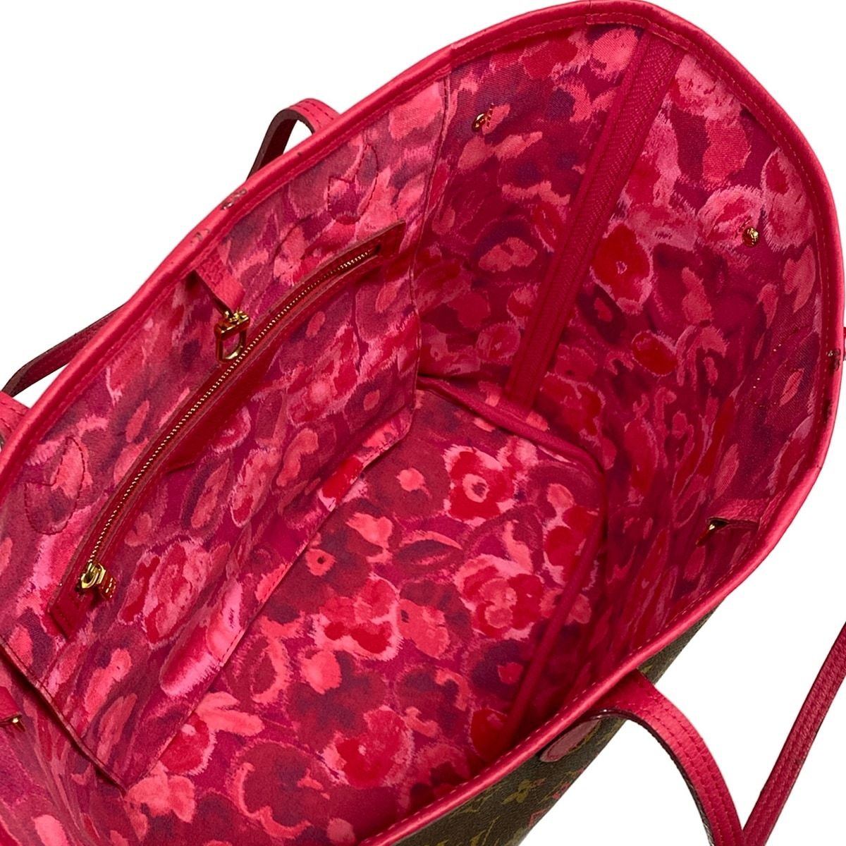 Louis Vuitton Tote Monogram Ikat Neverfull Rose Indien — view 7