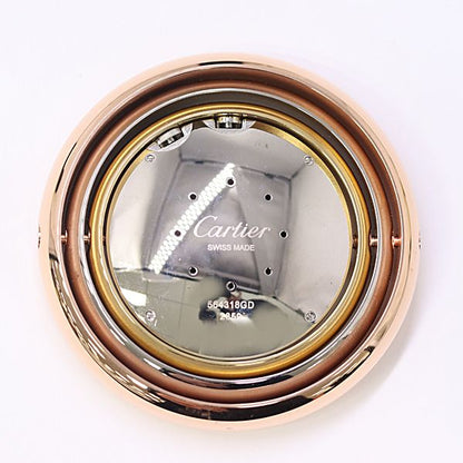 Cartier Trinity Travel Clock Quartz Ivory Dial Table — view 2