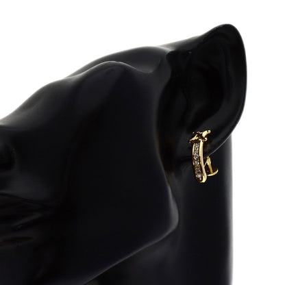 Celine Macadam Diamond Earrings 18k Yellow Gold — view 4