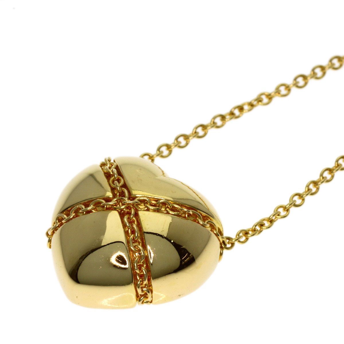 Tiffany & Co Chain Cross Heart Necklace 18k Yellow Gold — view 6