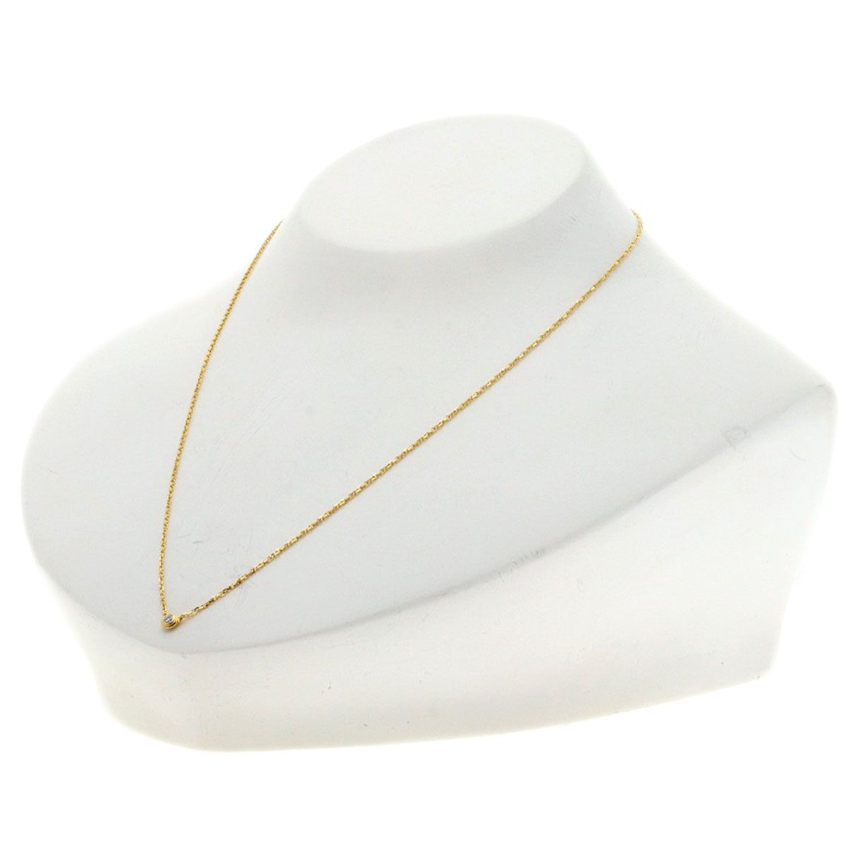 Cartier d'Amour Mini Diamond Necklace 18k Yellow Gold — view 4