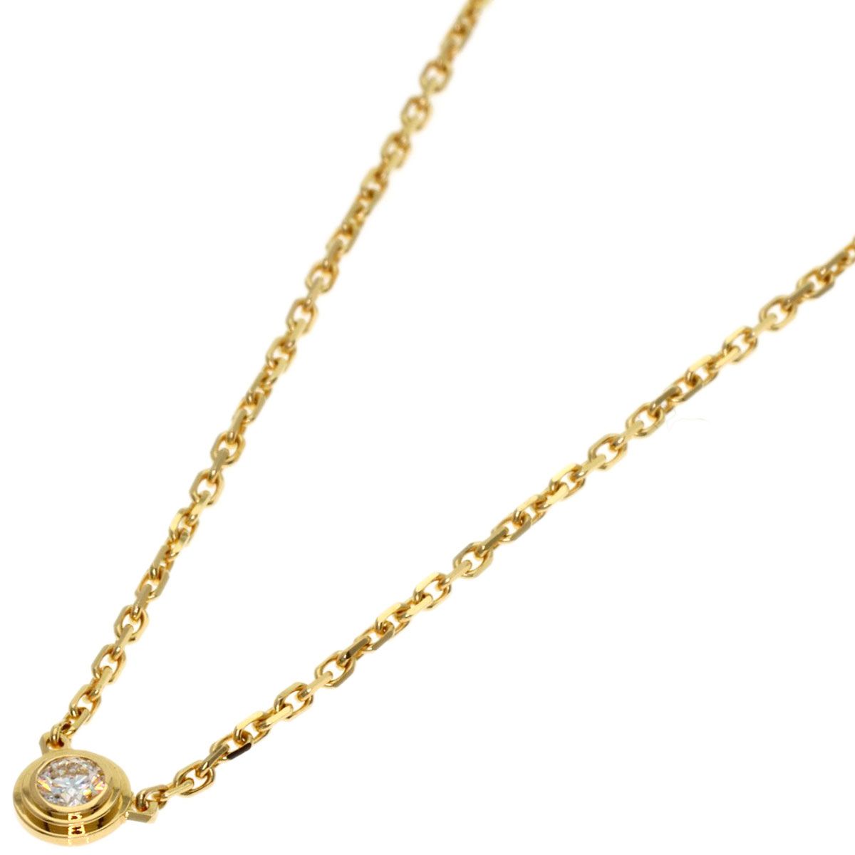 Cartier d'Amour Mini Diamond Necklace 18k Yellow Gold