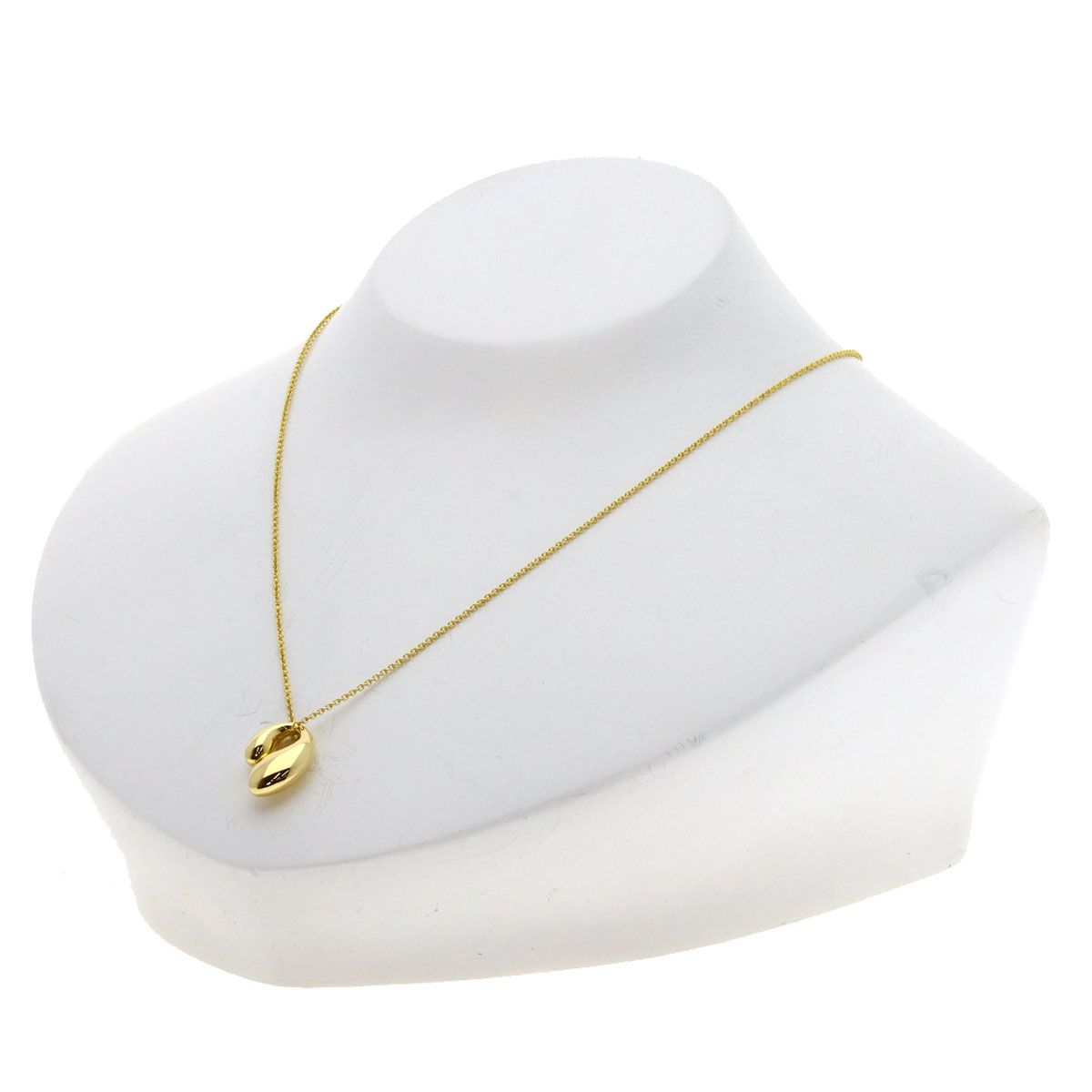 Tiffany & Co Double Teardrop Necklace 18k Yellow Gold — view 4