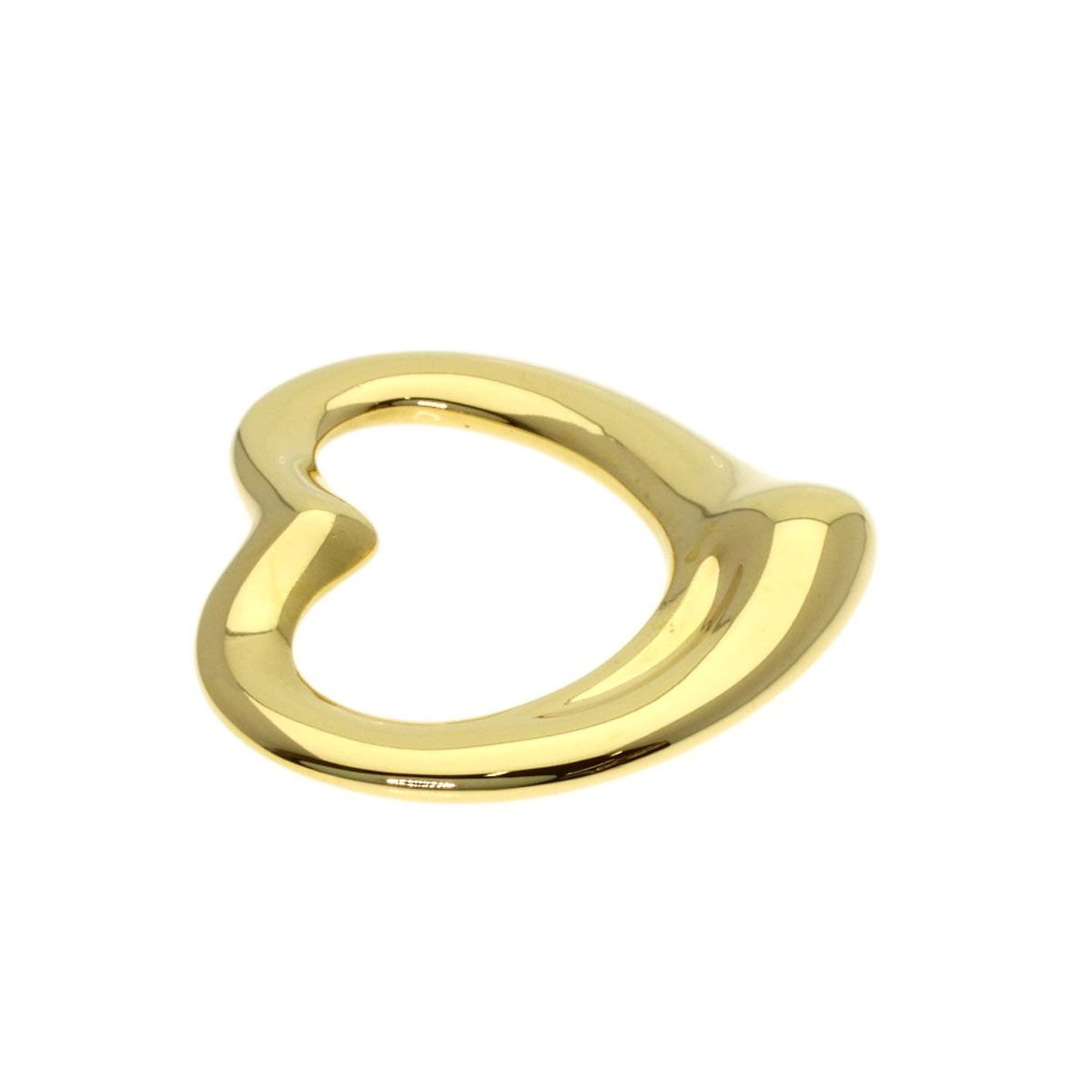 Tiffany & Co Open Heart Pendant 18k Yellow Gold — view 3