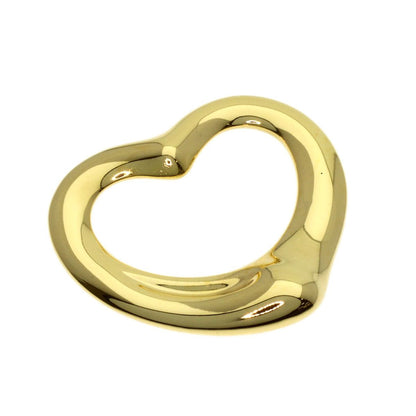 Tiffany & Co Open Heart Pendant 18k Yellow Gold