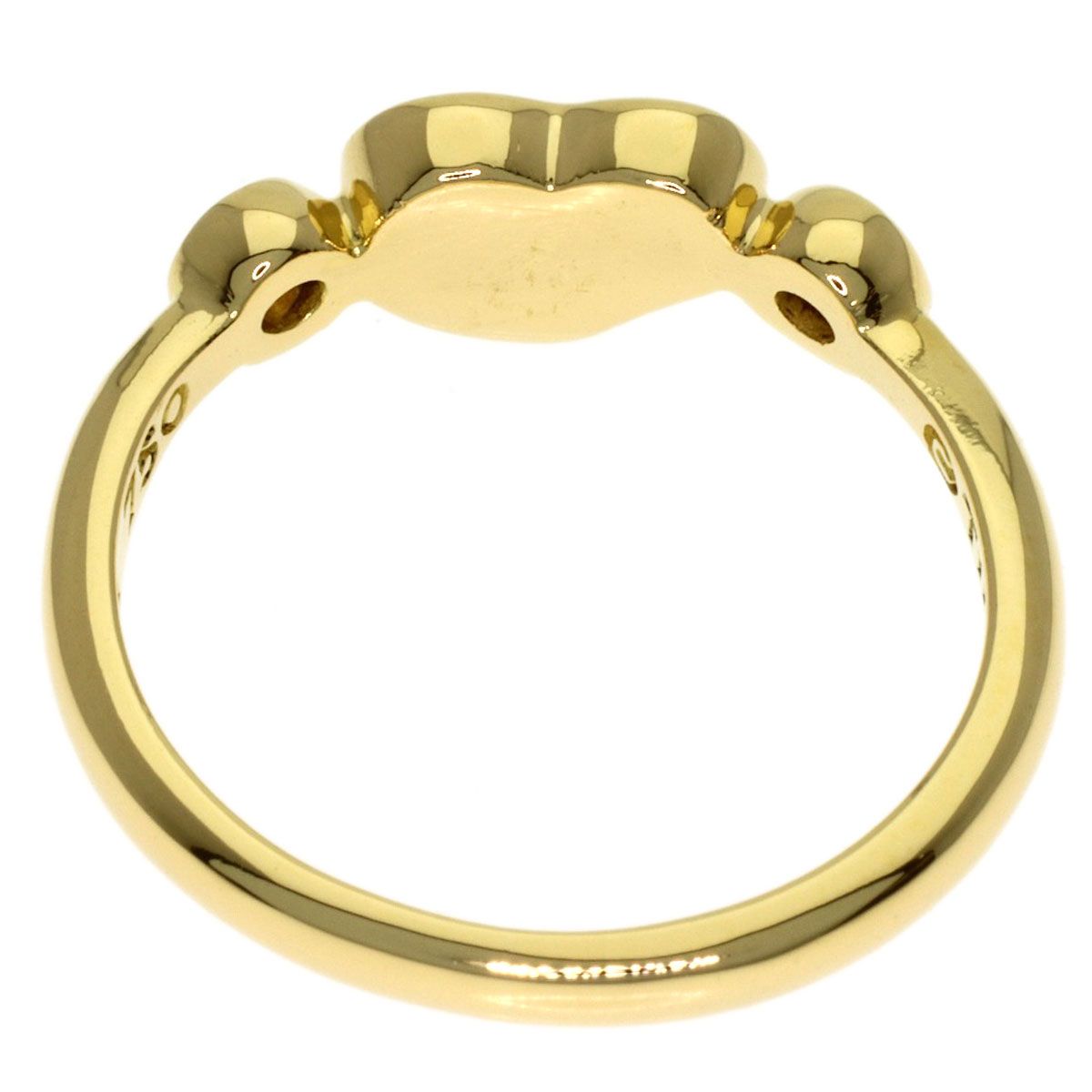 Tiffany & Co Closed Heart Diamond Ring 18k Yellow Gold — view 4