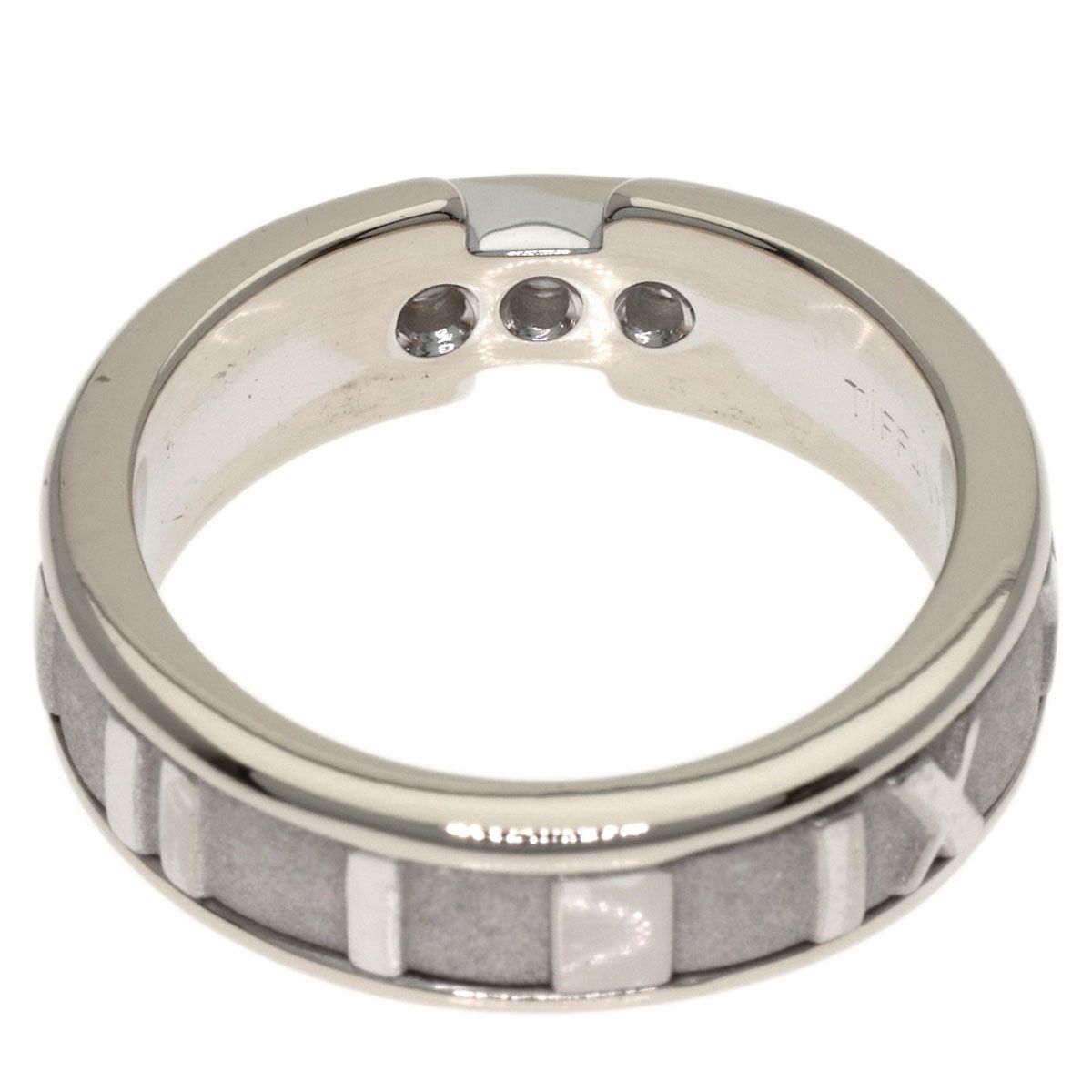 Tiffany & Co Atlas Diamond Ring 18k White Gold — view 4