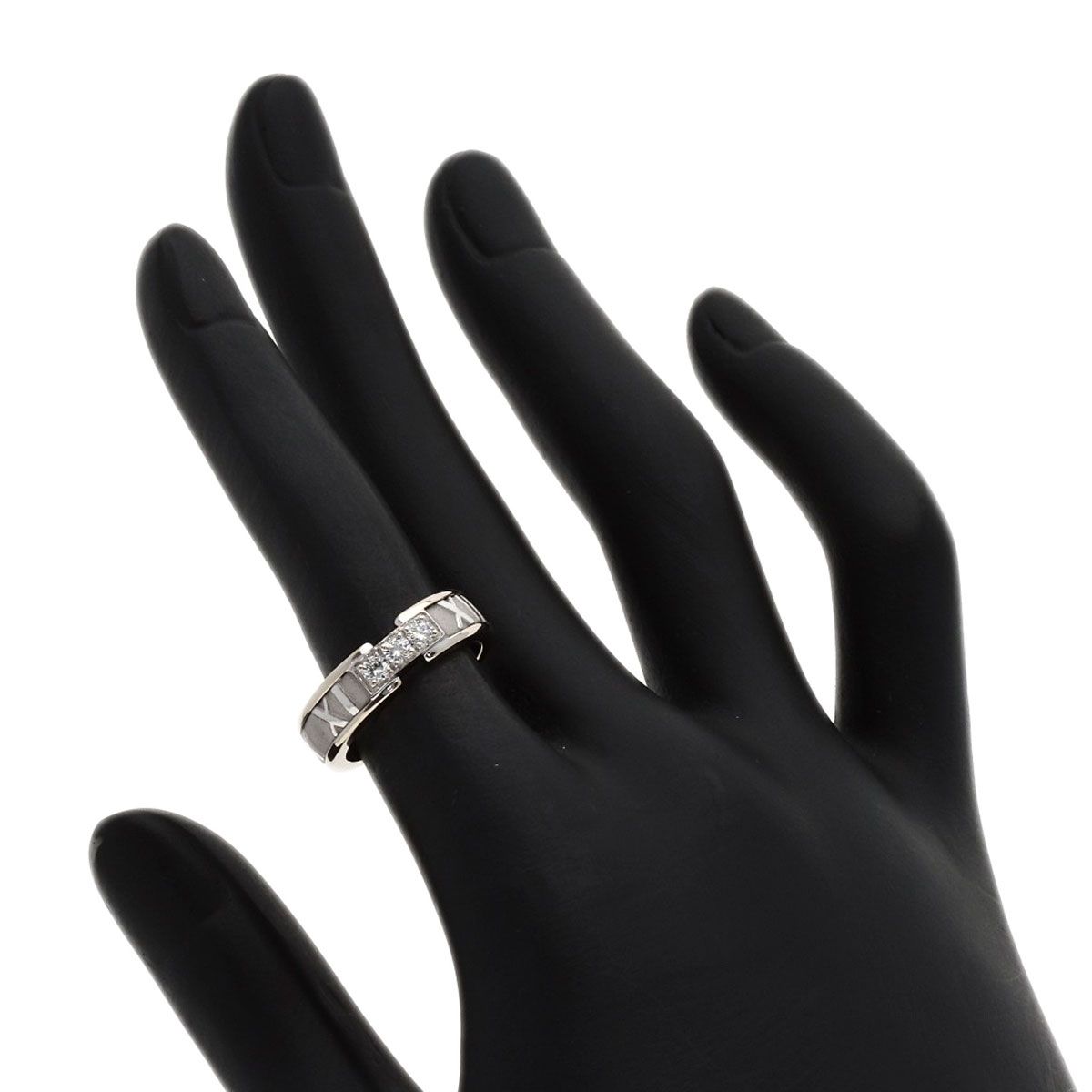 Tiffany & Co Atlas Diamond Ring 18k White Gold — view 6