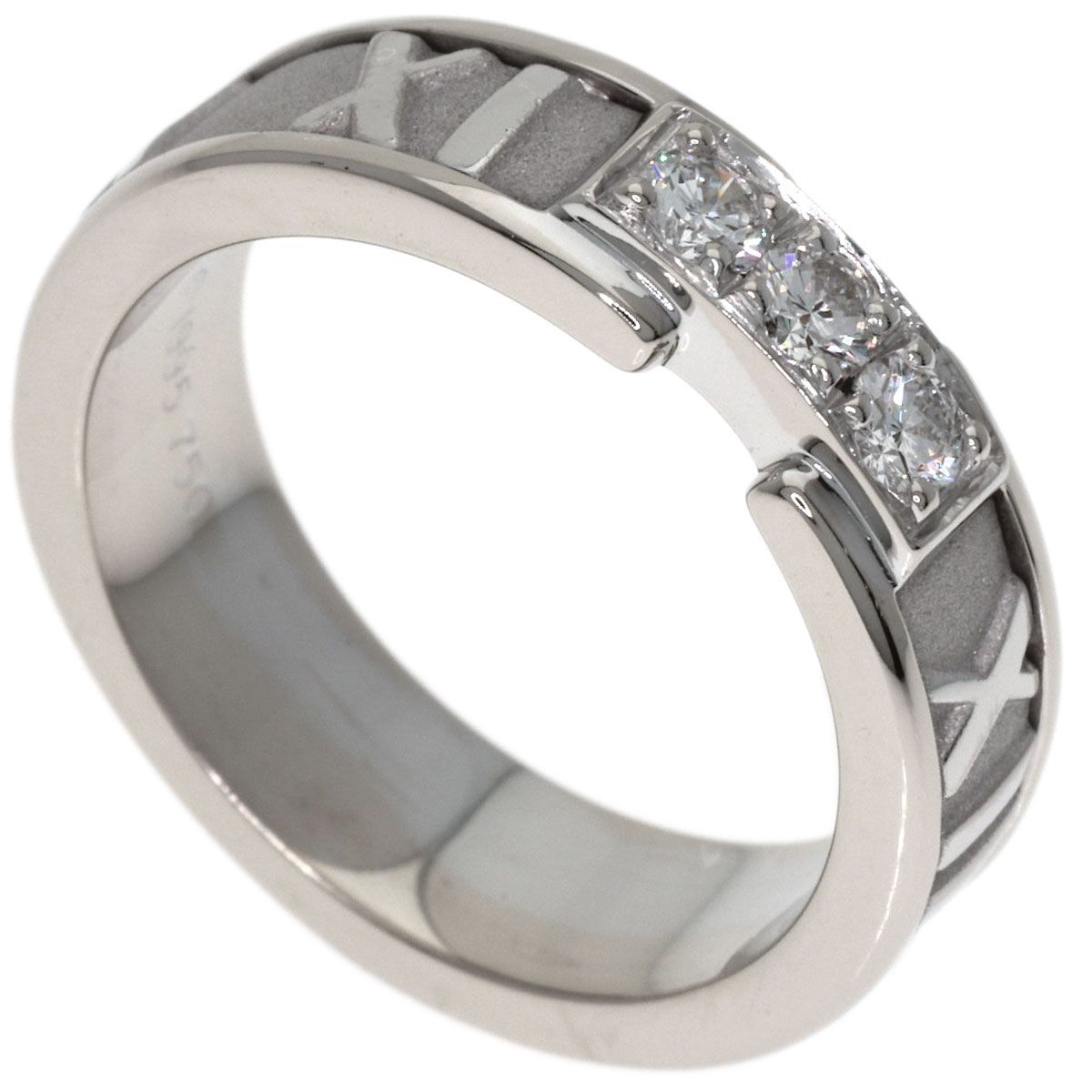 Tiffany & Co Atlas Diamond Ring 18k White Gold