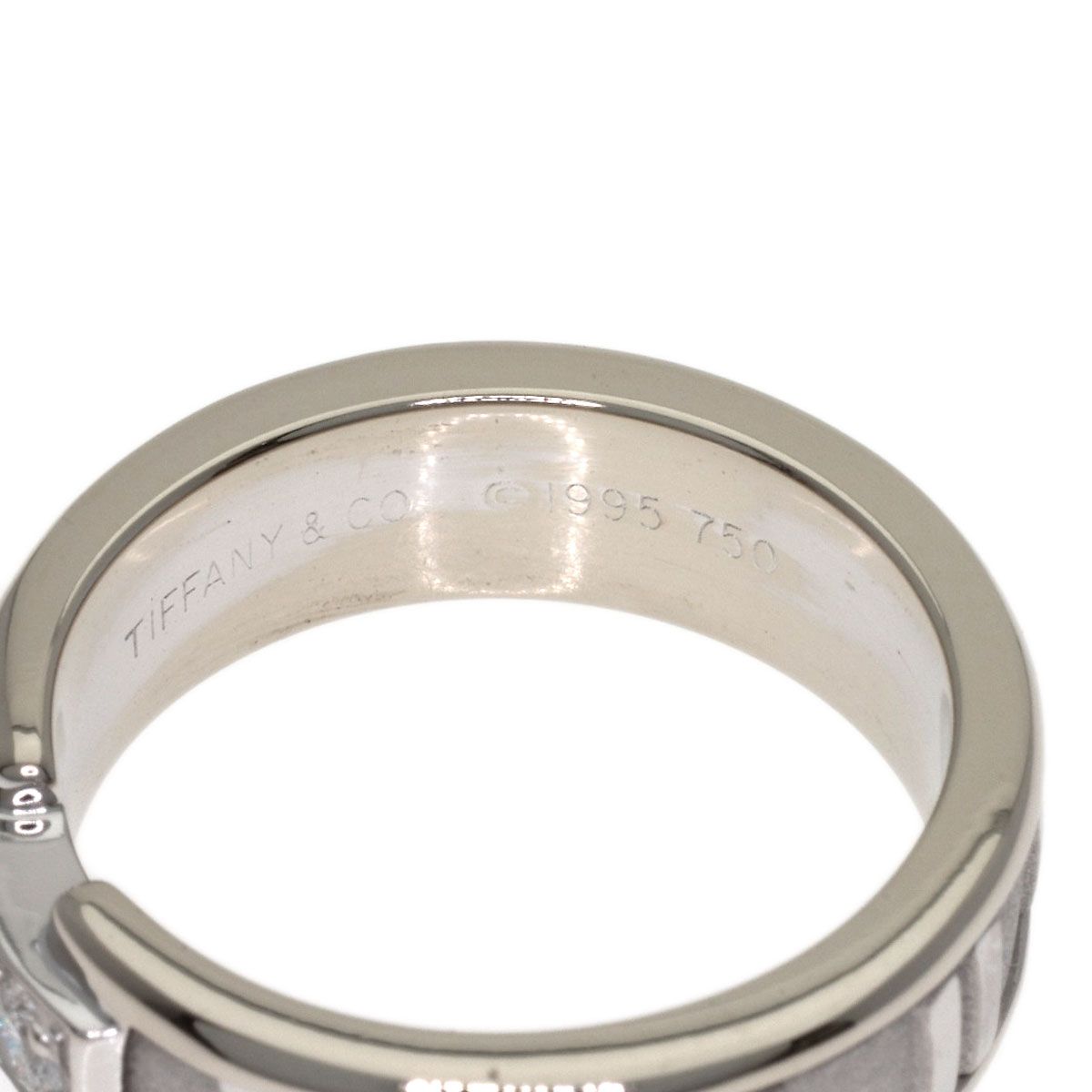 Tiffany & Co Atlas Diamond Ring 18k White Gold — view 5