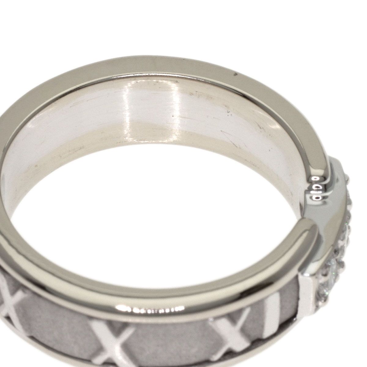 Tiffany & Co Atlas Diamond Ring 18k White Gold — view 7