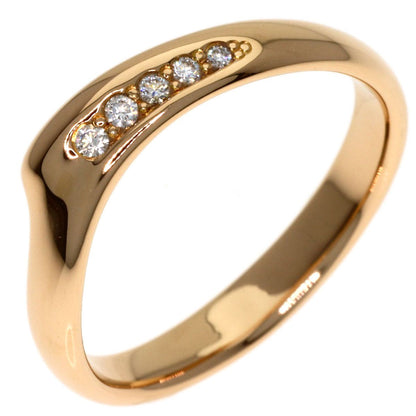 Tiffany & Co Open Heart Band Diamond Ring 18k Pink Gold — view 2