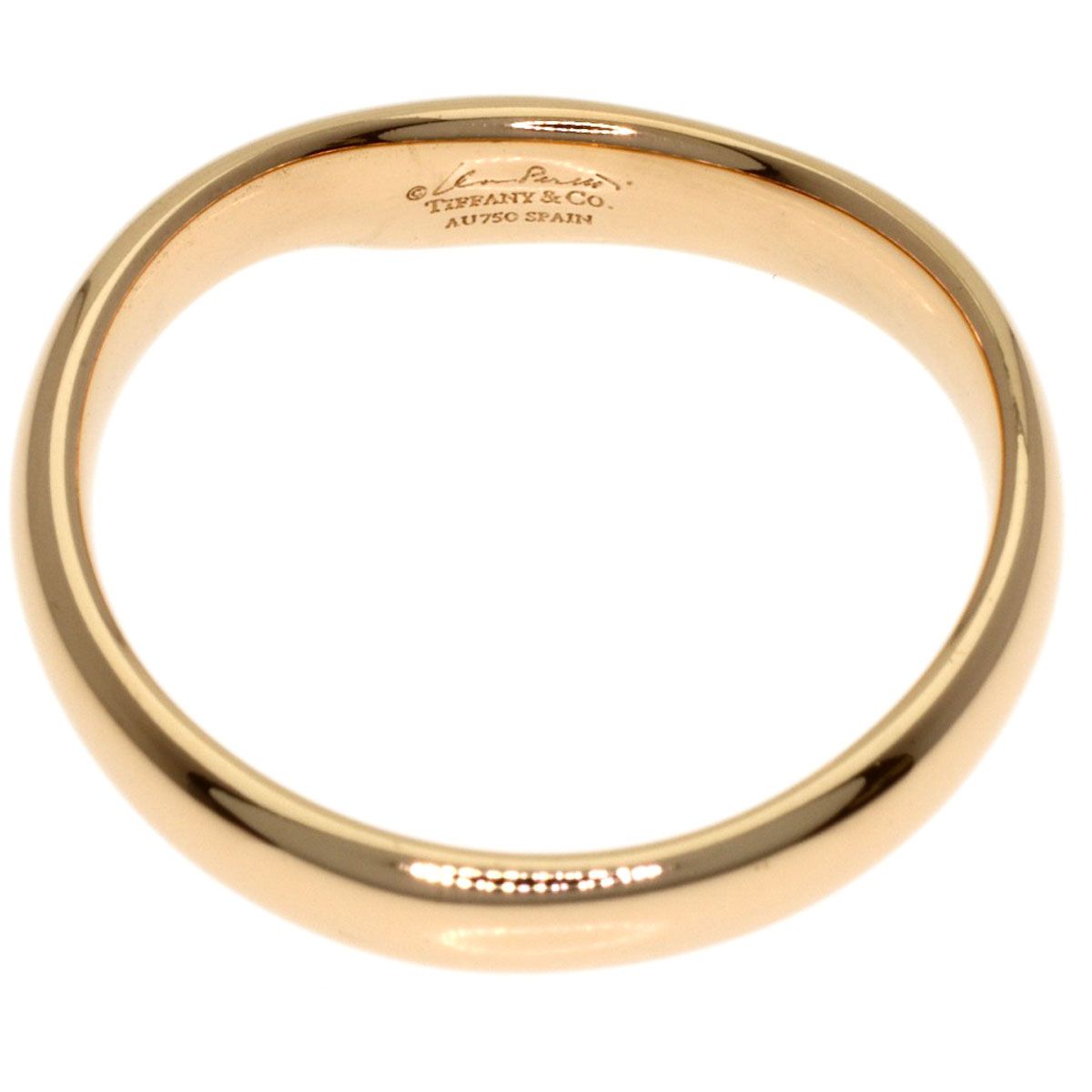 Tiffany & Co Open Heart Band Diamond Ring 18k Pink Gold — view 4