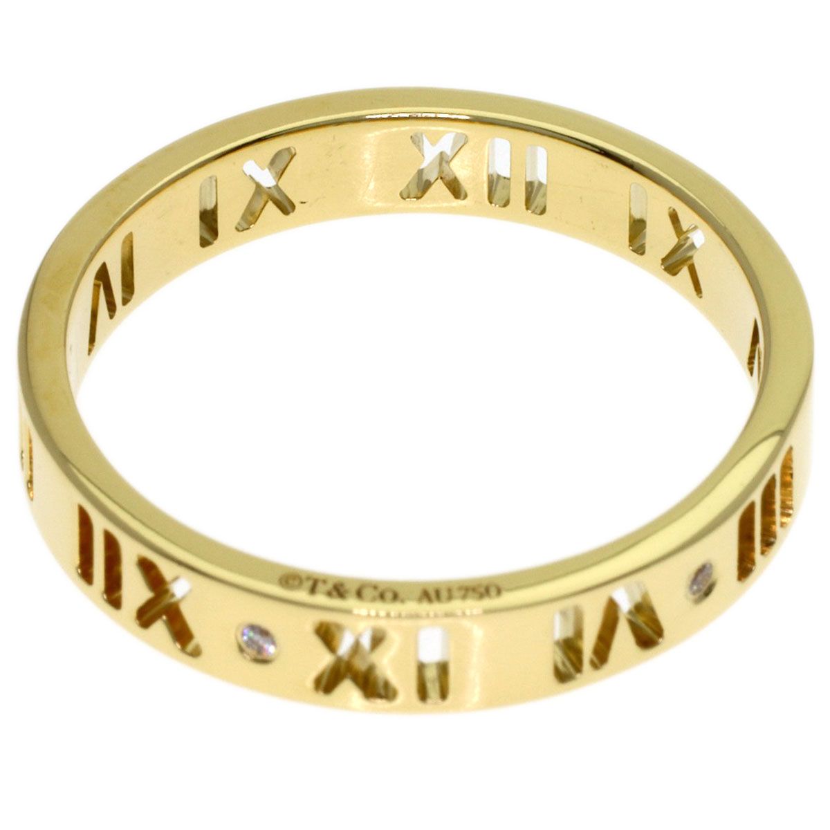 Tiffany & Co Atlas Diamond Ring 18k Yellow Gold — view 4