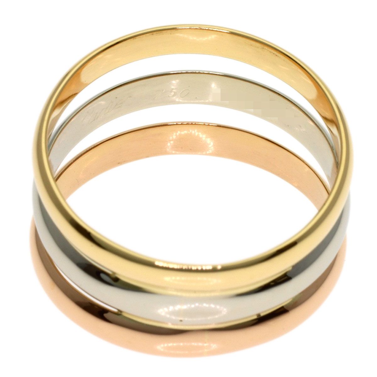 Cartier 52 Ring 18k Yellow Gold 18k Pink White — view 4