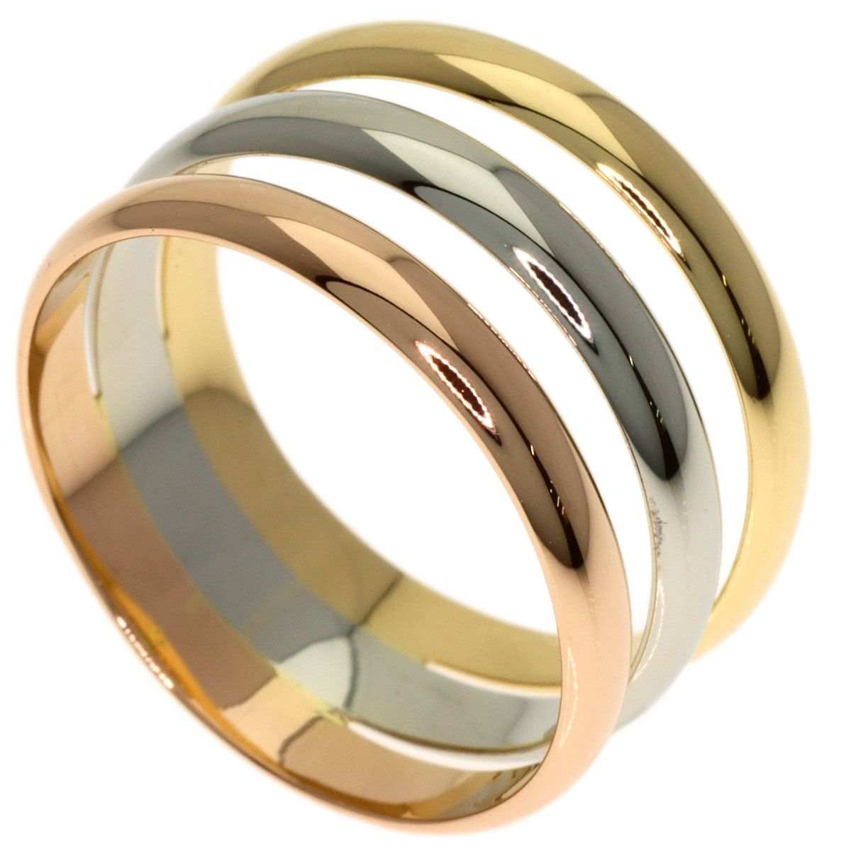 Cartier 52 Ring 18k Yellow Gold 18k Pink White