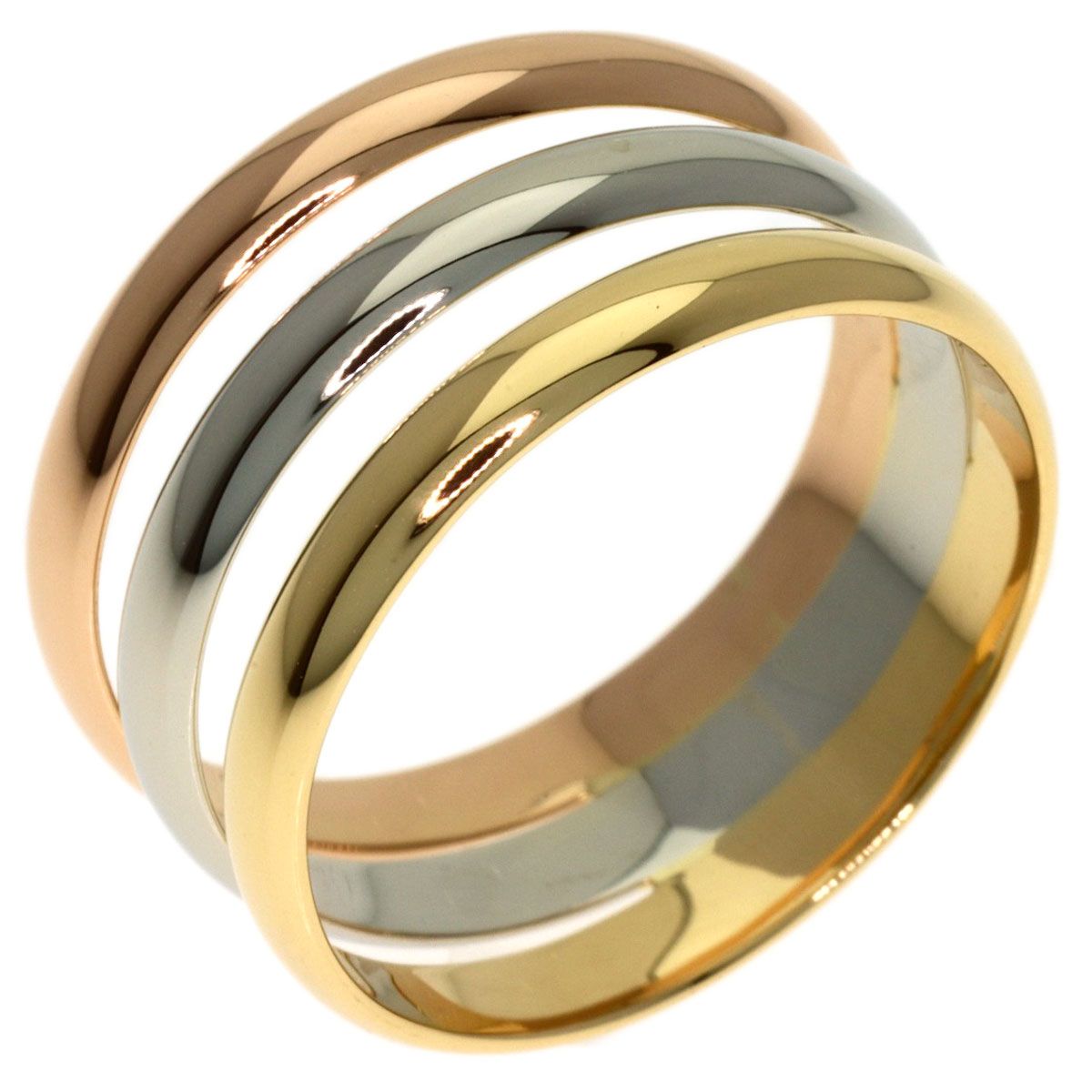 Cartier 52 Ring 18k Yellow Gold 18k Pink White — view 2