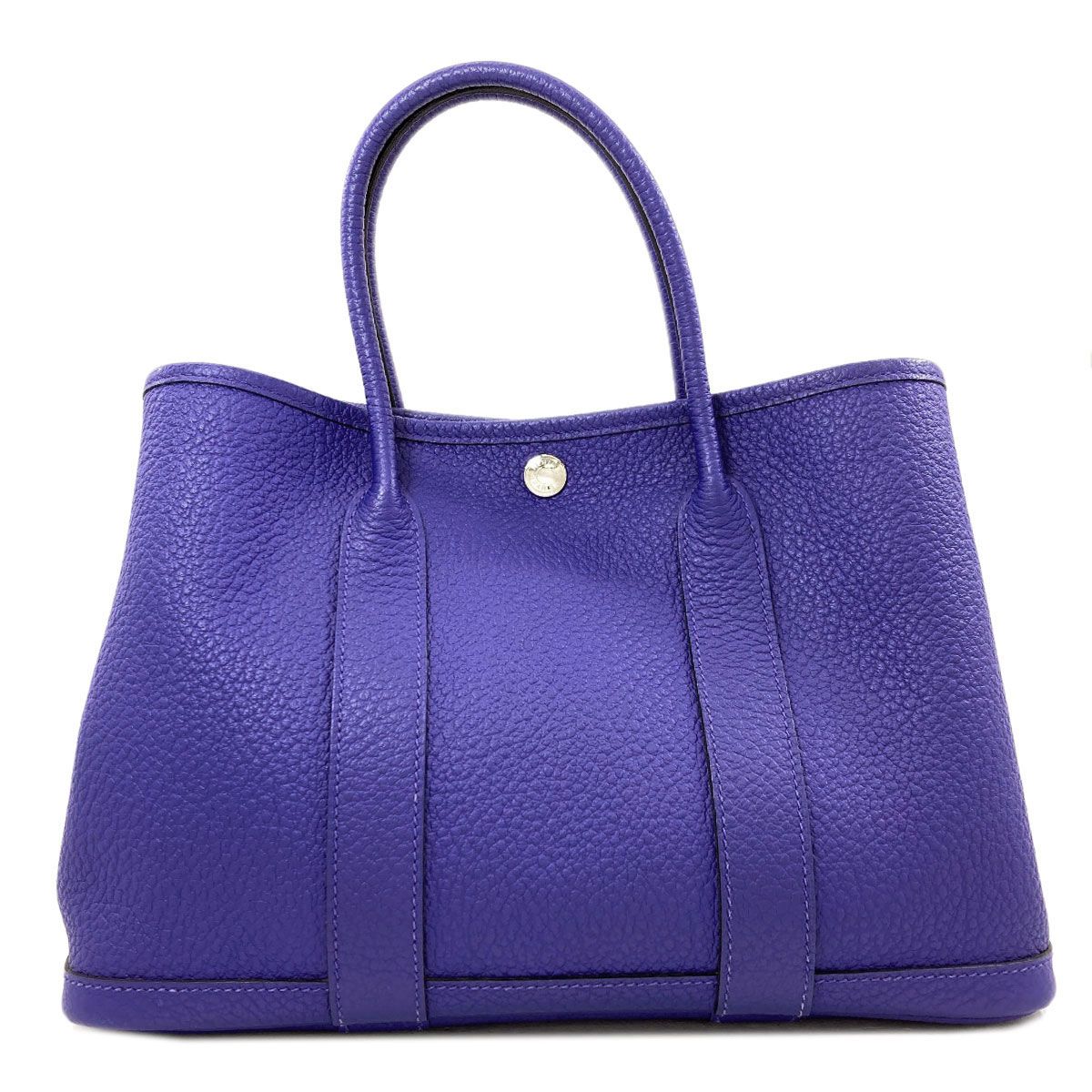 Hermes Garden Party TPM Silver Handbag Vache Country
