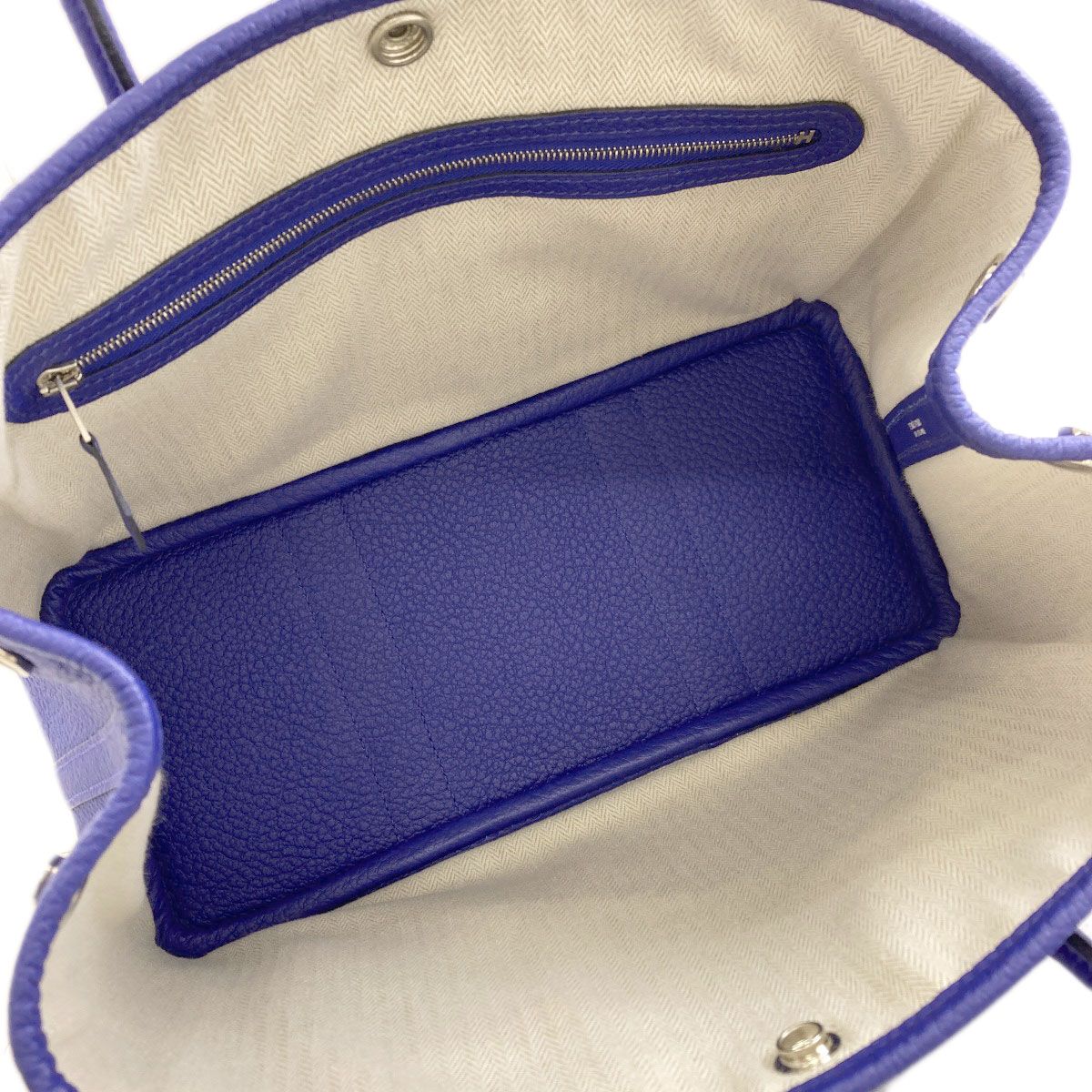 Hermes Garden Party TPM Silver Handbag Vache Country — view 5